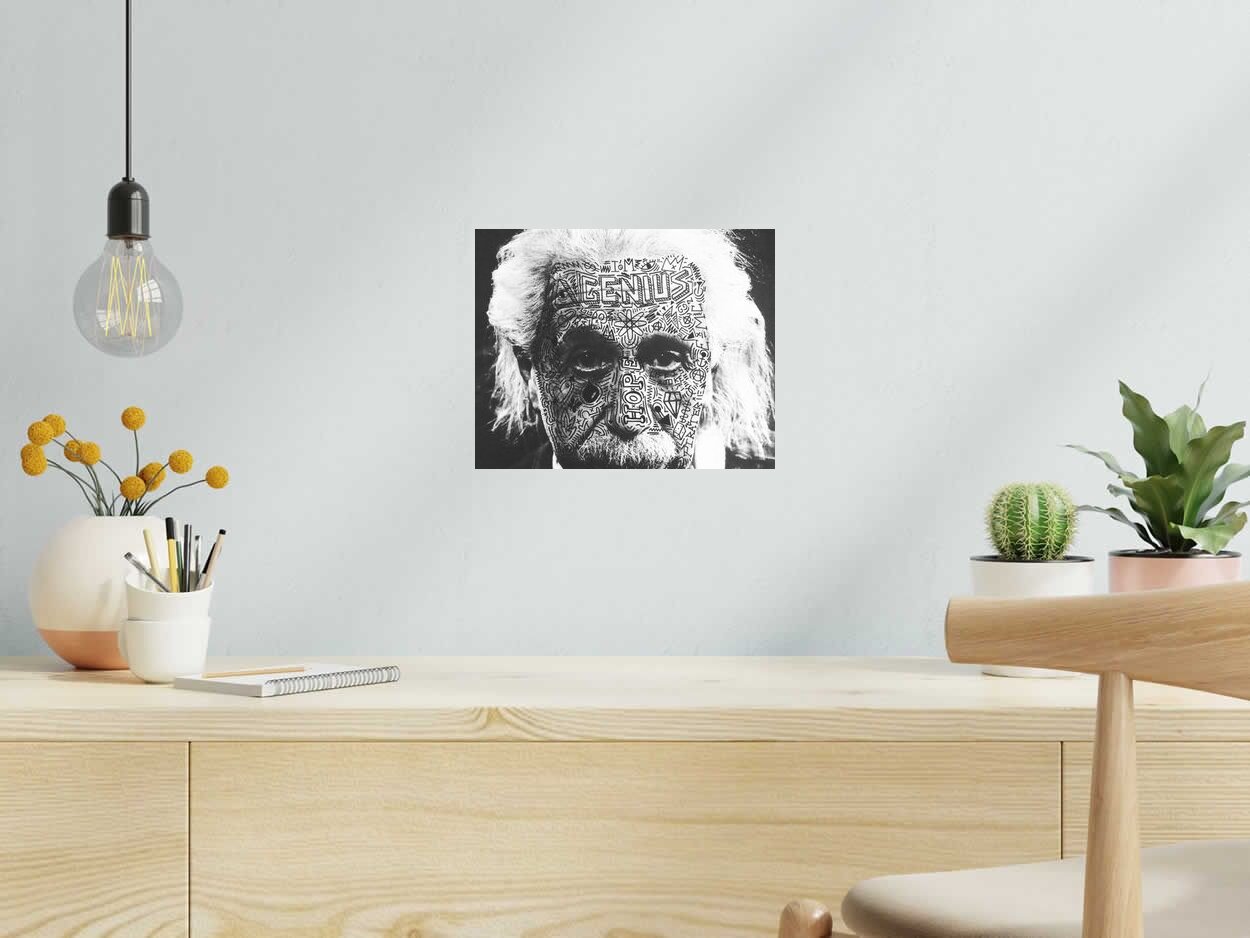 Photo de RS ARTIST a pour titre GENIUS style street pop art dim : RS ARTISTprix:60
