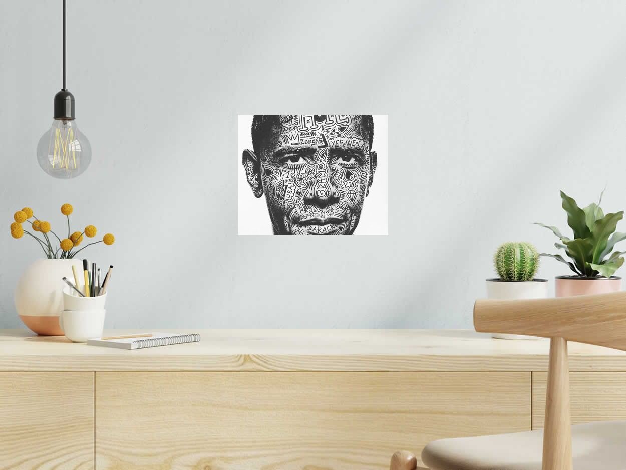 Photo de RS ARTIST a pour titre BARRACK style street pop art dim : RS ARTISTprix:60