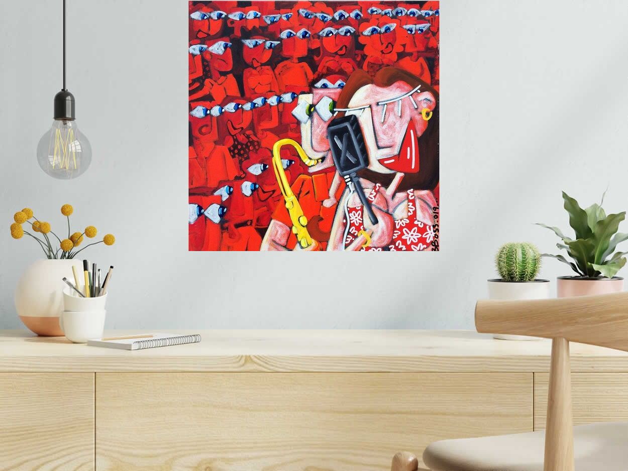 Tableau de B BOSS a pour titre DIVA style figuratif dim : B BOSSprix: