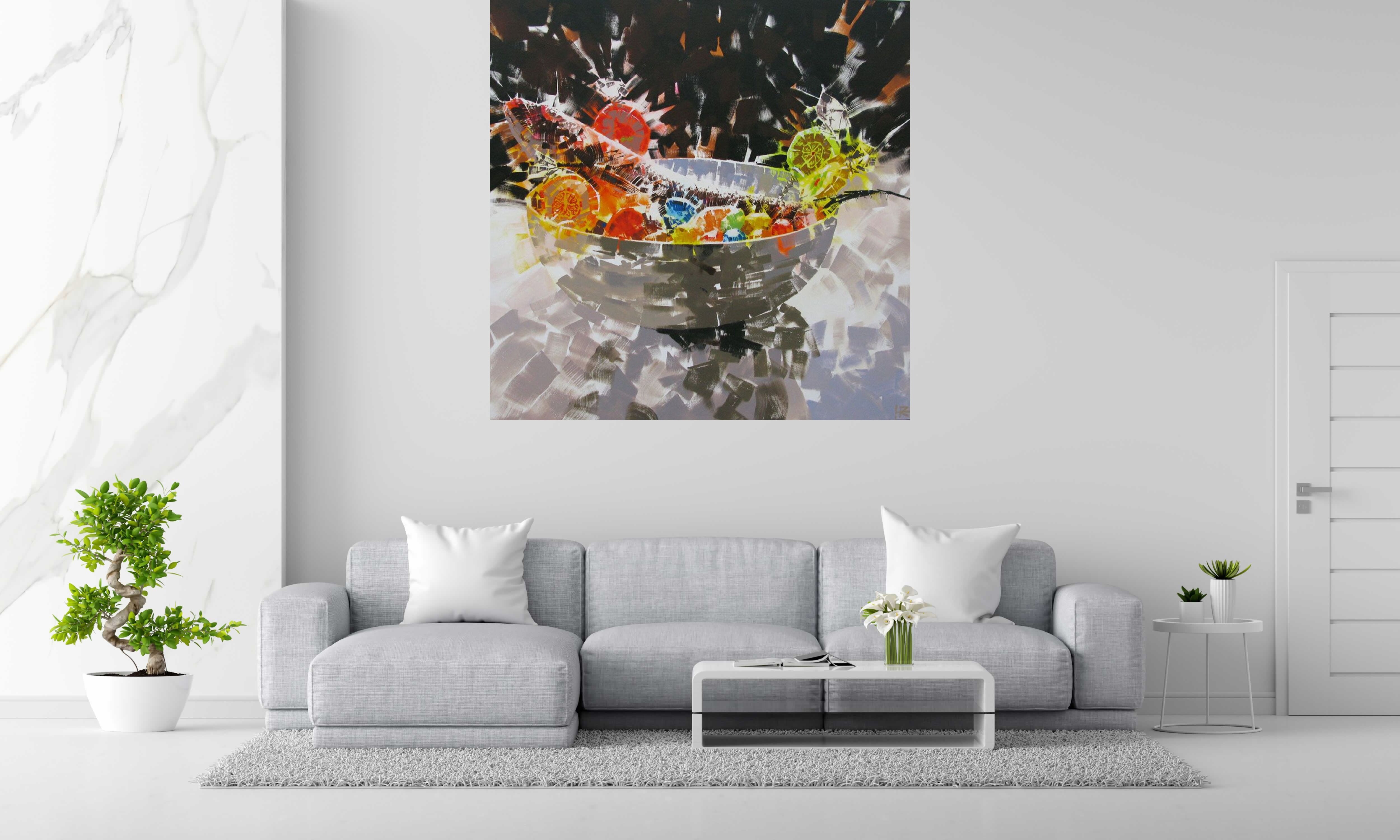 Tableau de HEATON RUDYARD a pour titre BAR ET SUCETTES style figuratif dim : HEATON RUDYARDprix:3100