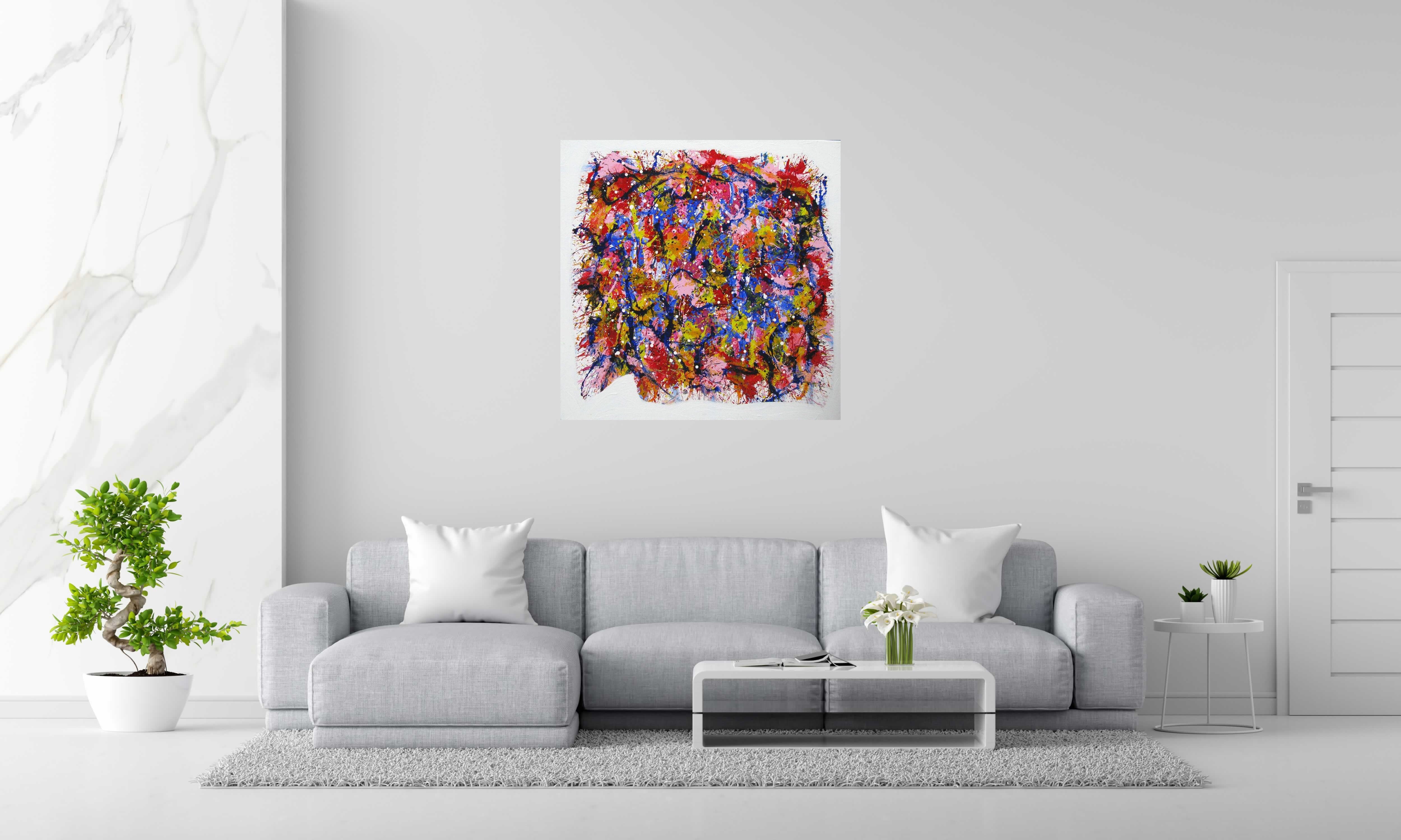 Tableau de STEPHANE RIME a pour titre serie noname centrés n°15 style abstrait dim : STEPHANE RIMEprix:850
