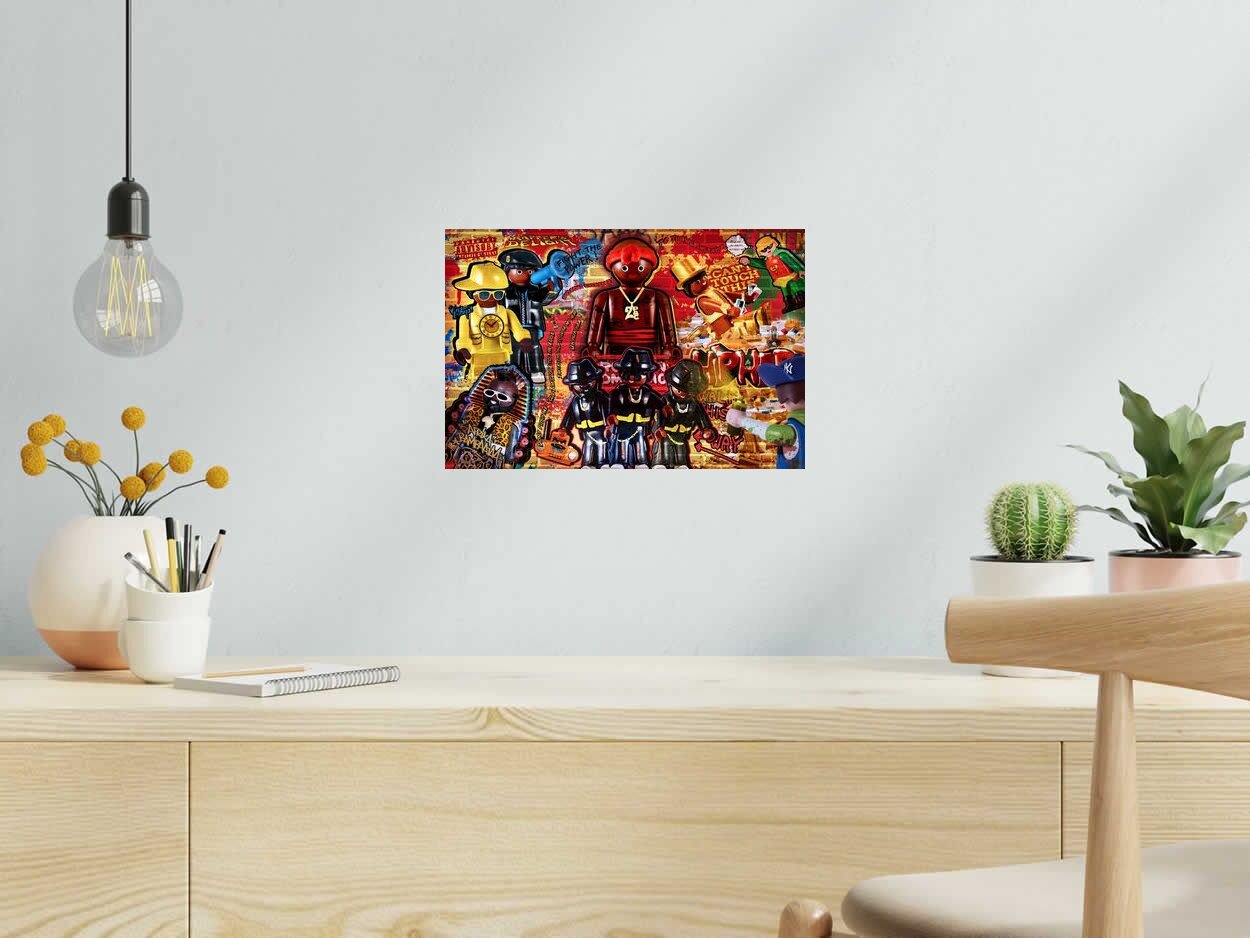 Photo de RICHARD UNGLIK a pour titre HIP HOP style street pop art dim : RICHARD UNGLIKprix:60