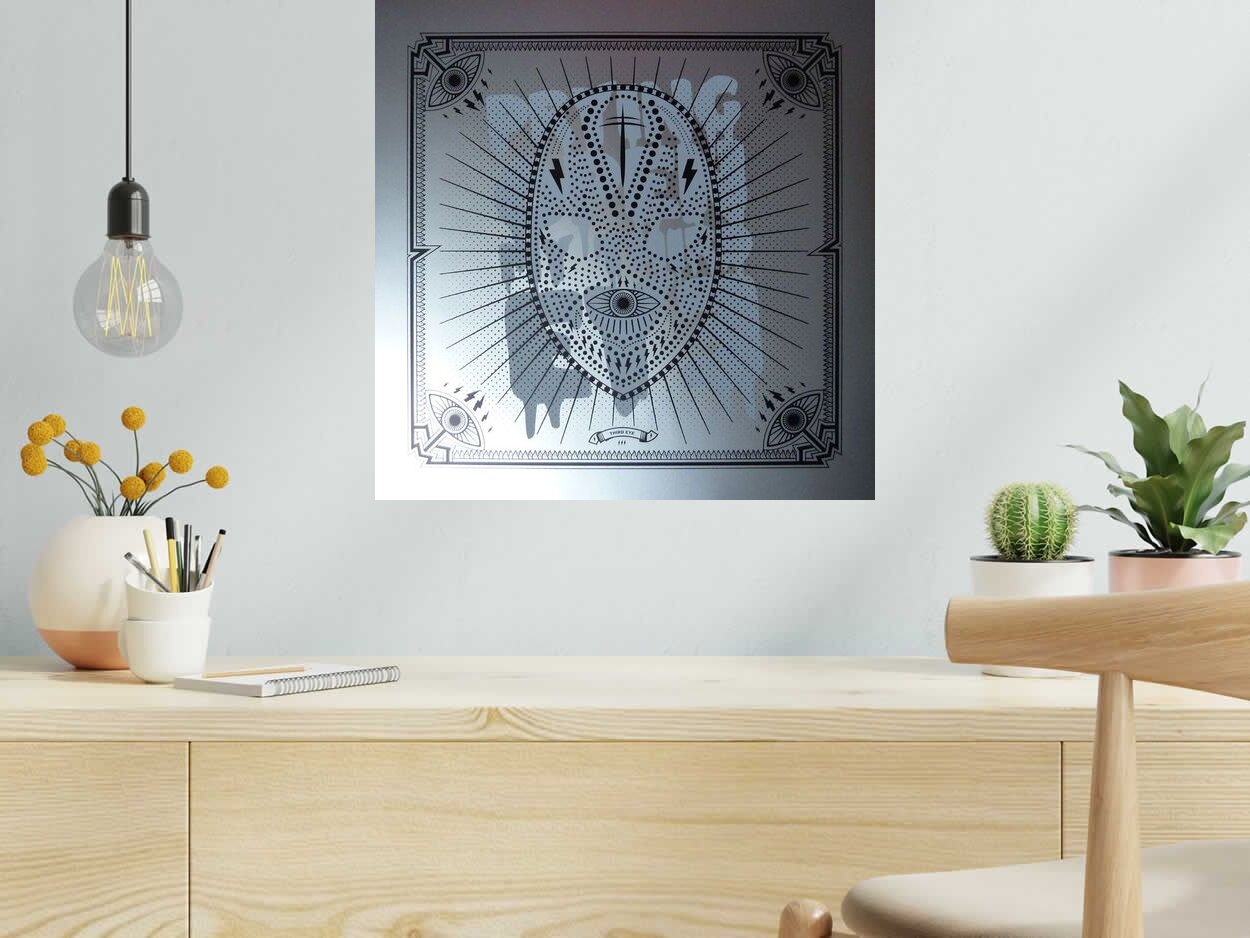 Editions d'art de JIBE a pour titre THIRD EYE style graphique dim : JIBEprix: