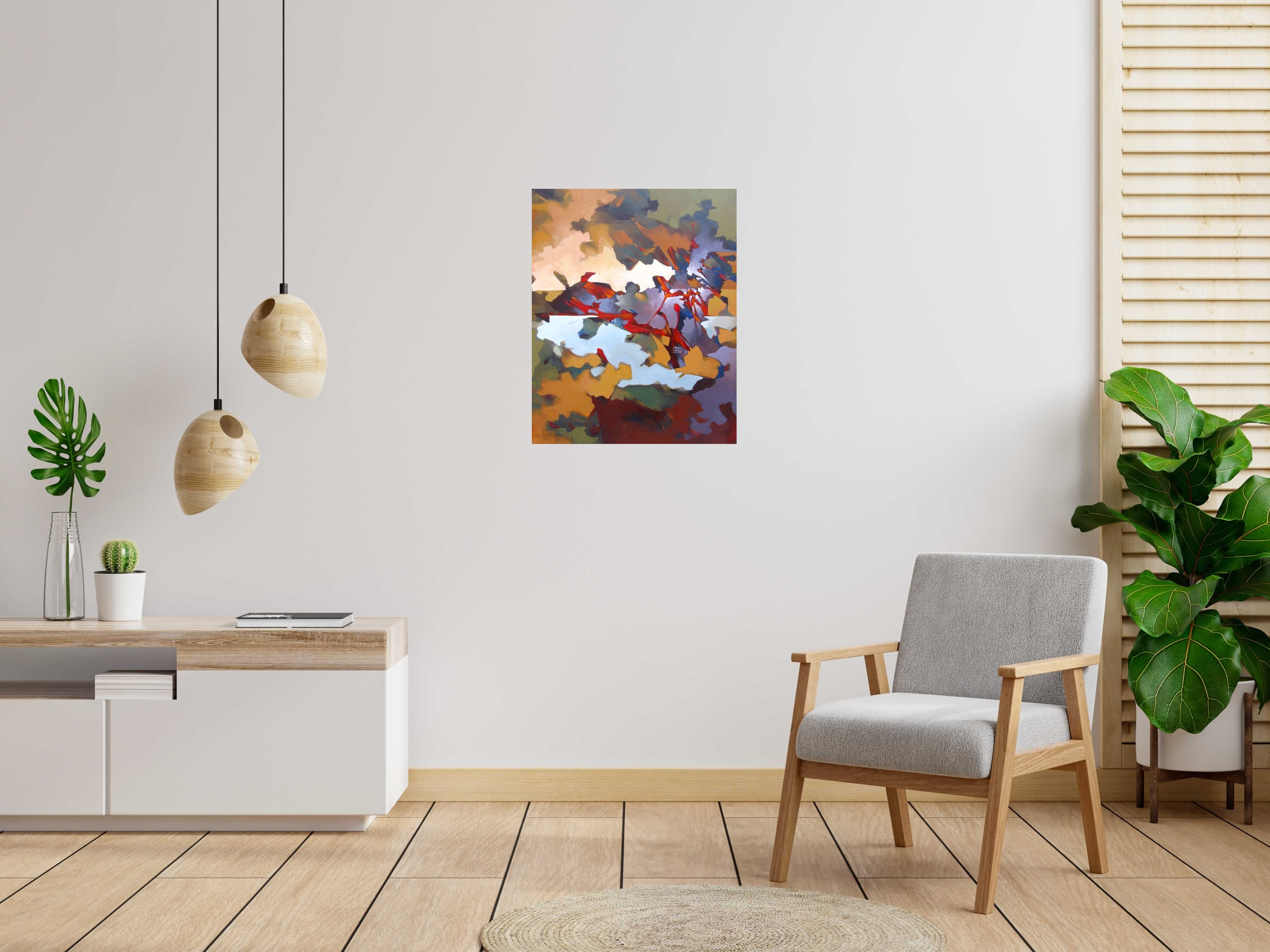 Tableau de BRUNEAU a pour titre PEINTURE ABSTRAITE 13 style abstrait dim : BRUNEAUprix: