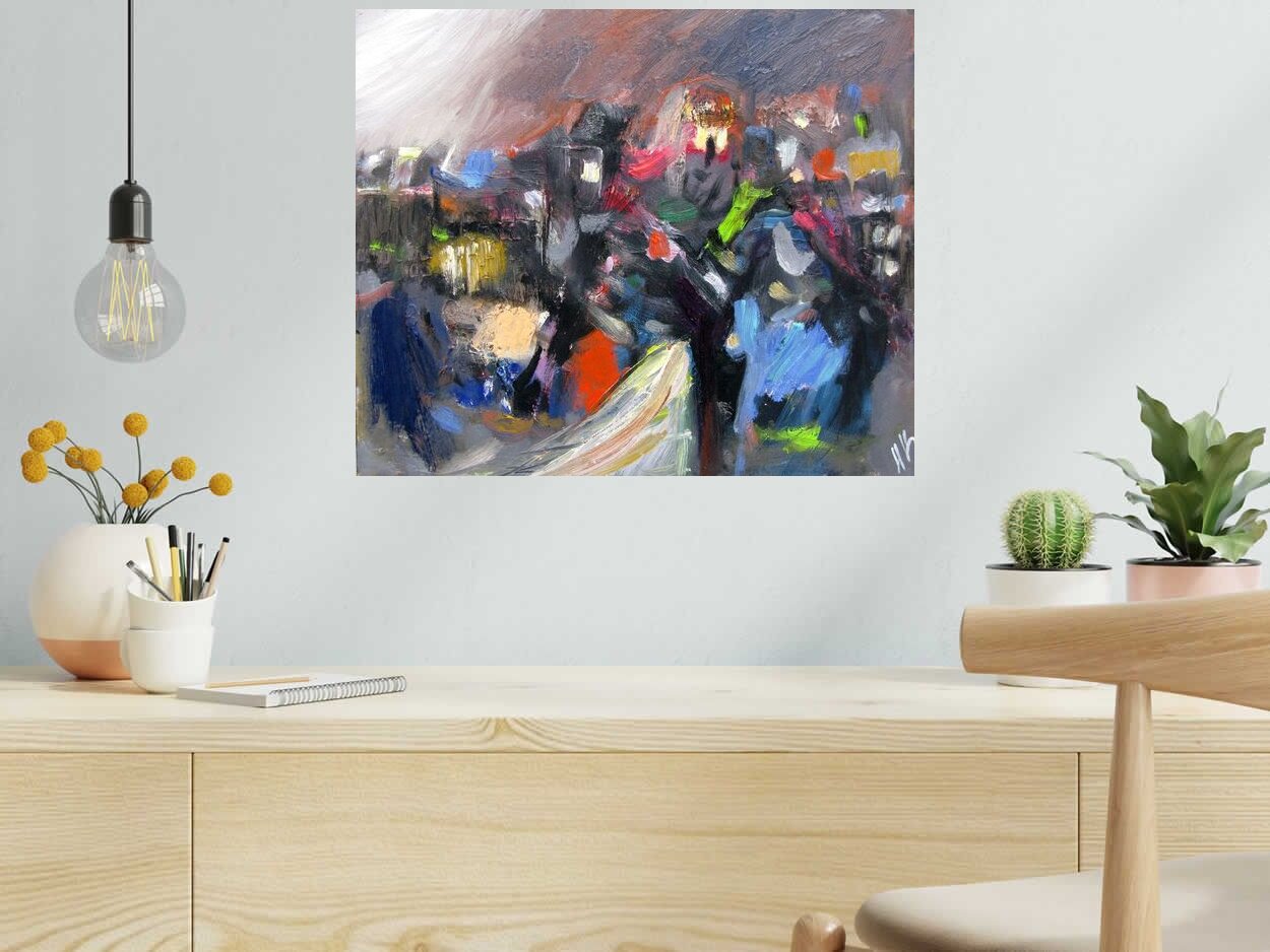 Tableau de IVAN TZONEV a pour titre SELO -M2 style abstrait dim : IVAN TZONEVprix:300