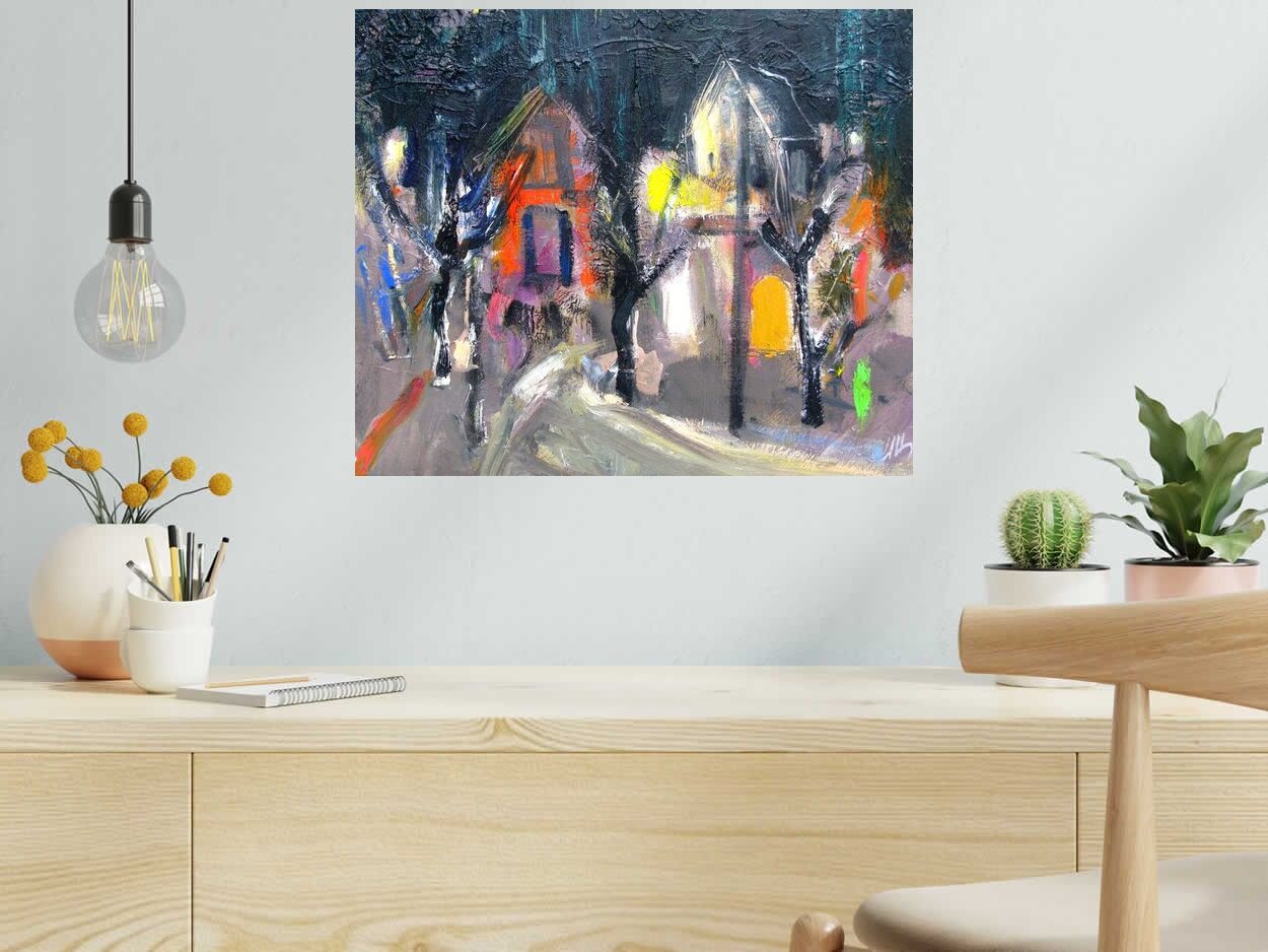 Tableau de IVAN TZONEV a pour titre SELO -M3 style figuratif dim : IVAN TZONEVprix:300