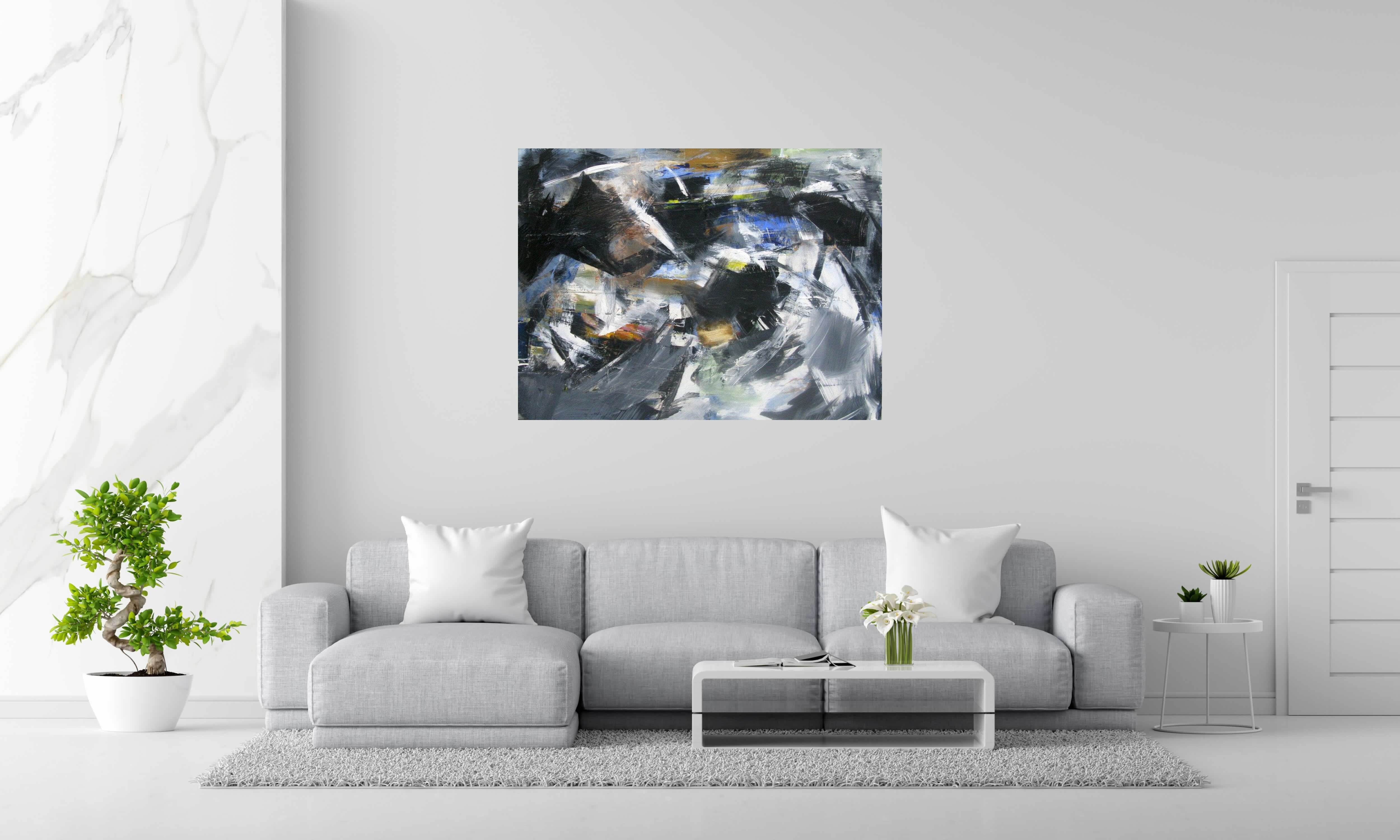 Tableau de JM BARROIS a pour titre SONGE 10-06 style abstrait dim : JM BARROISprix:950