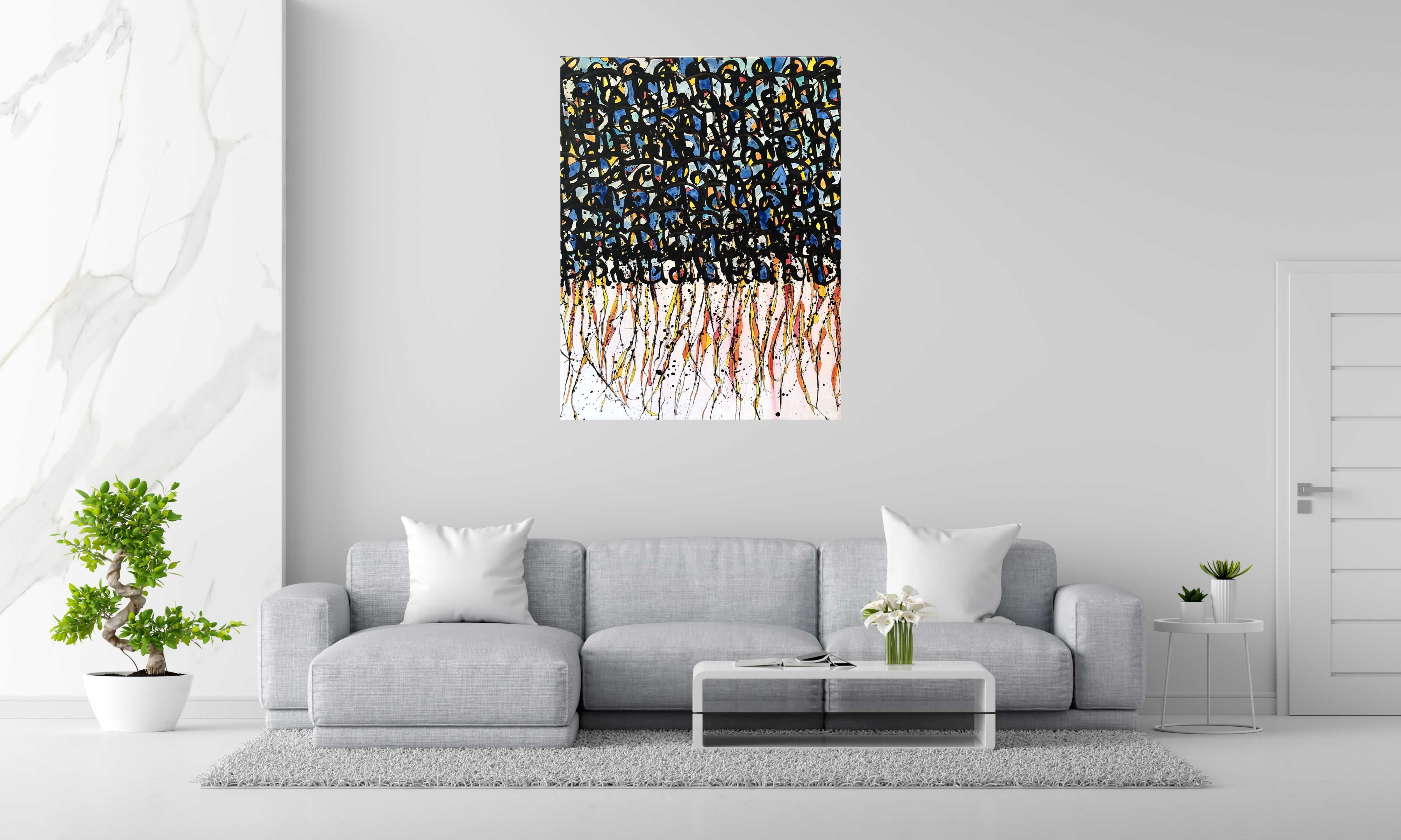 Tableau de STEPHANE RIME a pour titre NONAME n°16 style abstrait dim : STEPHANE RIMEprix:1000