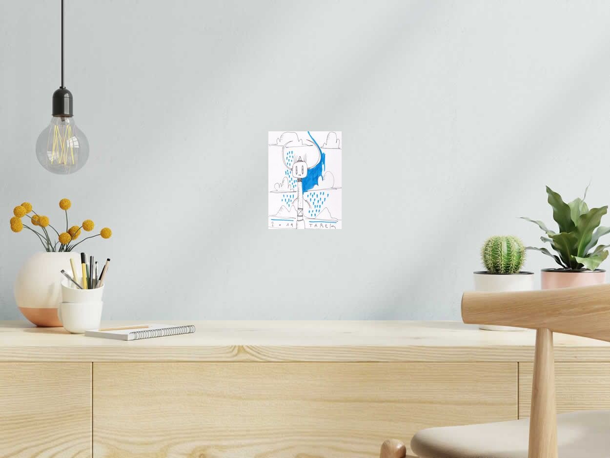 Dessin de TAREK a pour titre TOTEM style graphique dim : TAREKprix: