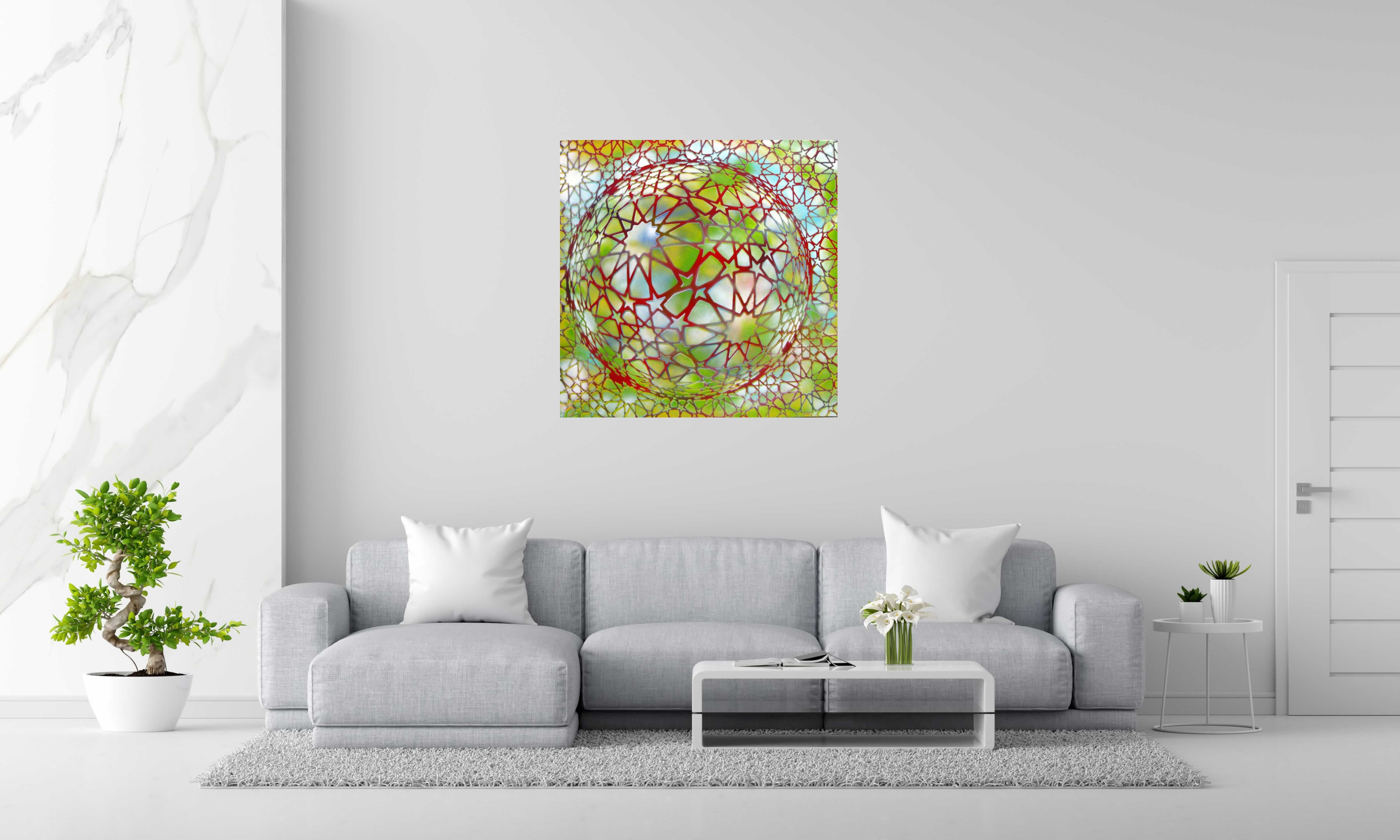 Tableau de YANN GUINCHAN a pour titre PLANETE ETOILE II style graphique dim : YANN GUINCHANprix: