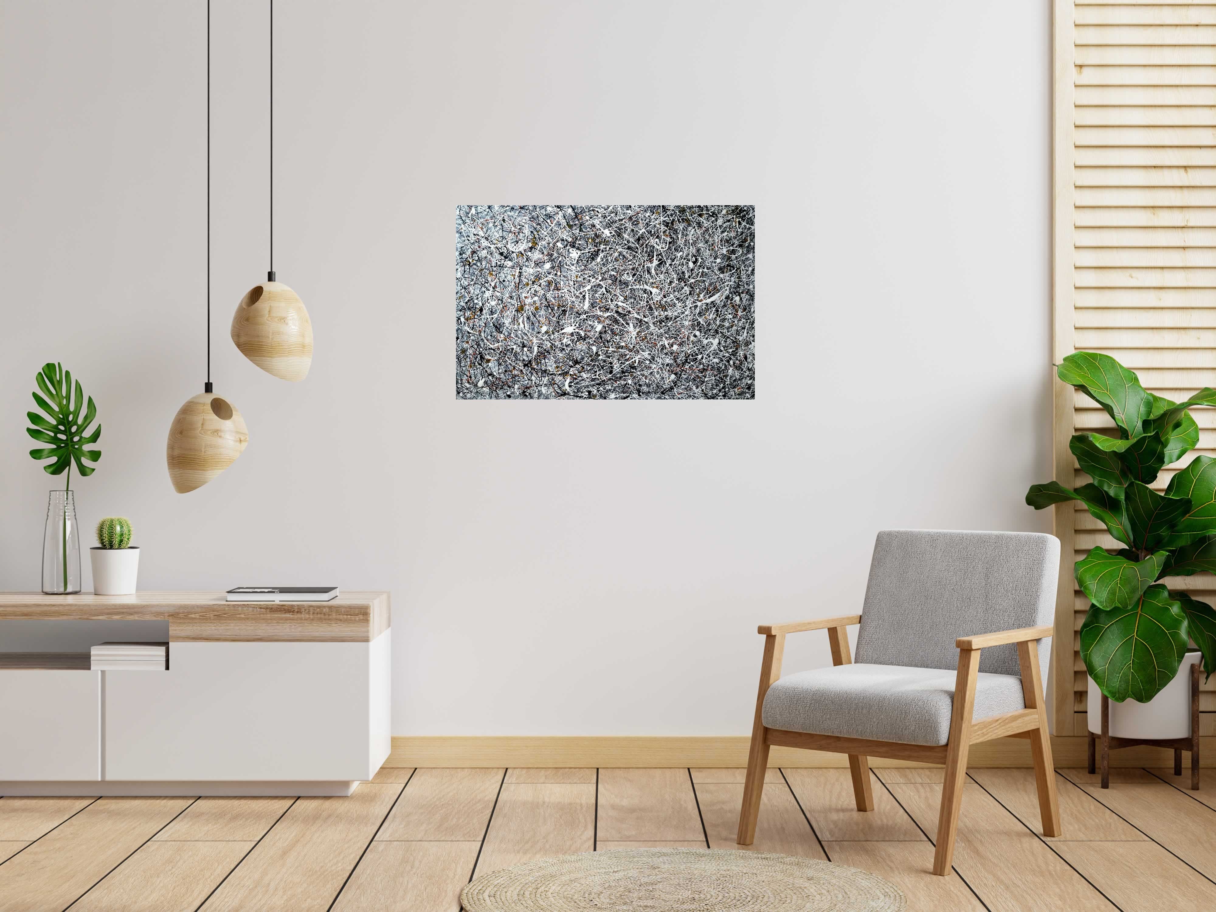 Tableau de NASH a pour titre WHITE 7 style abstrait dim : NASHprix:700