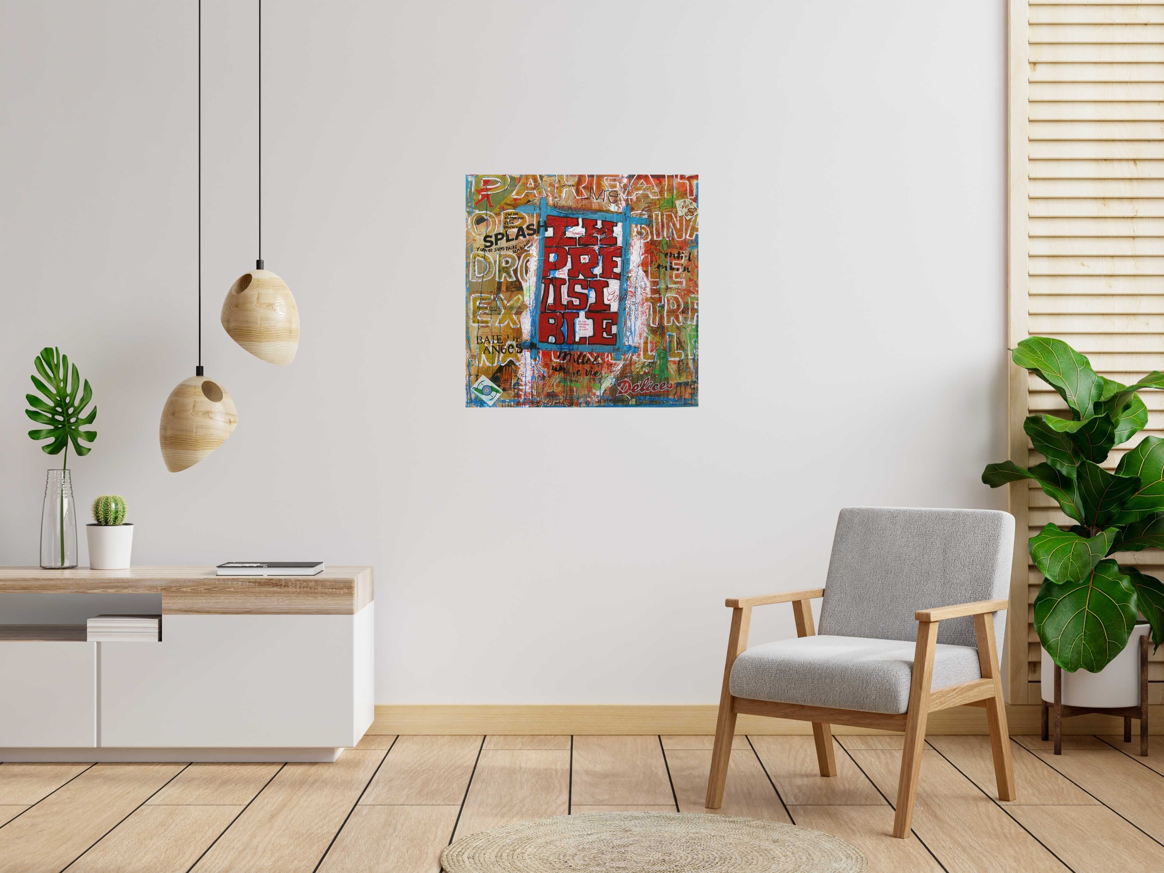 Tableau de CACOU a pour titre IMPREVISIBLE style no dim : CACOUprix: