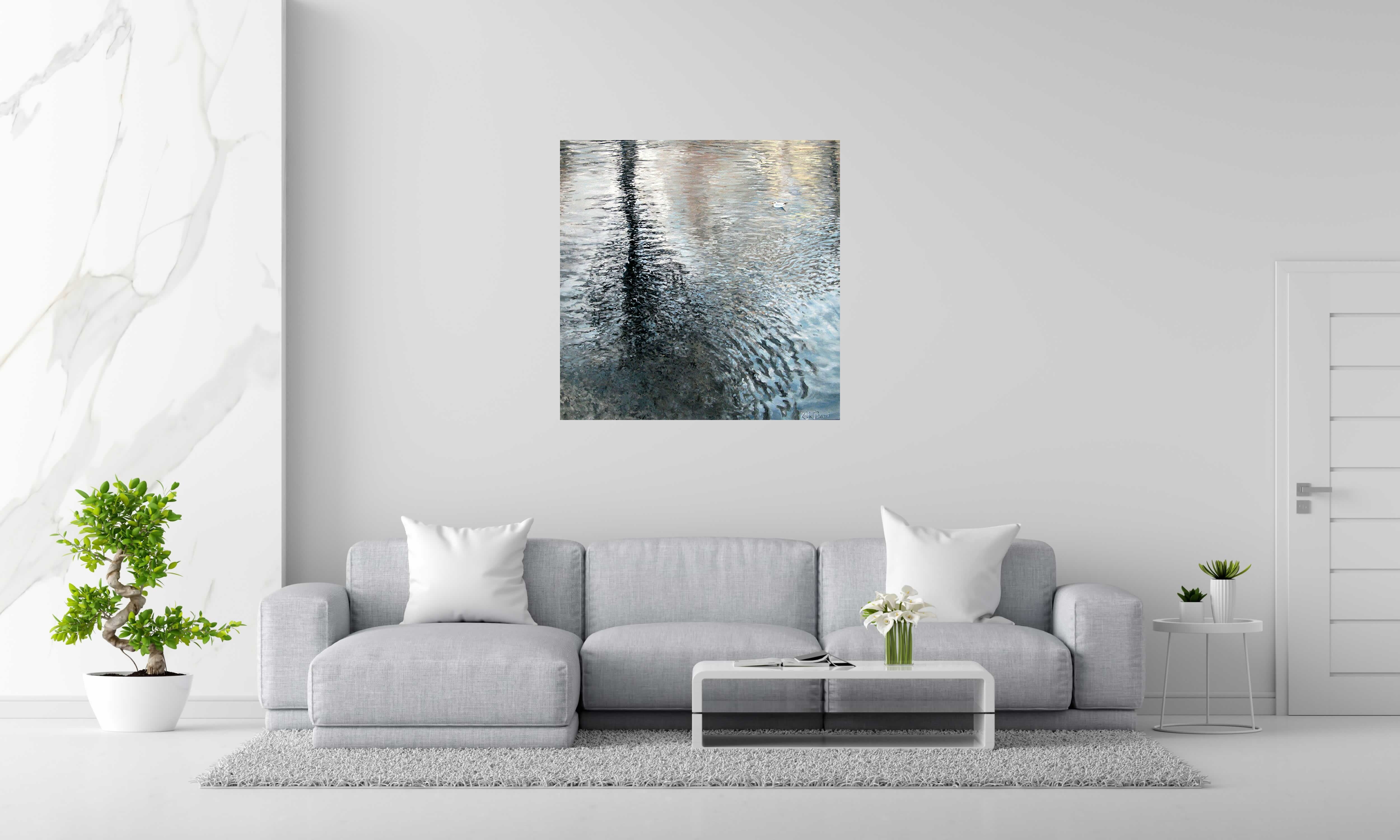 Tableau de ELISE BARAT a pour titre MOUETTE RIEUSE style figuratif dim : ELISE BARATprix: