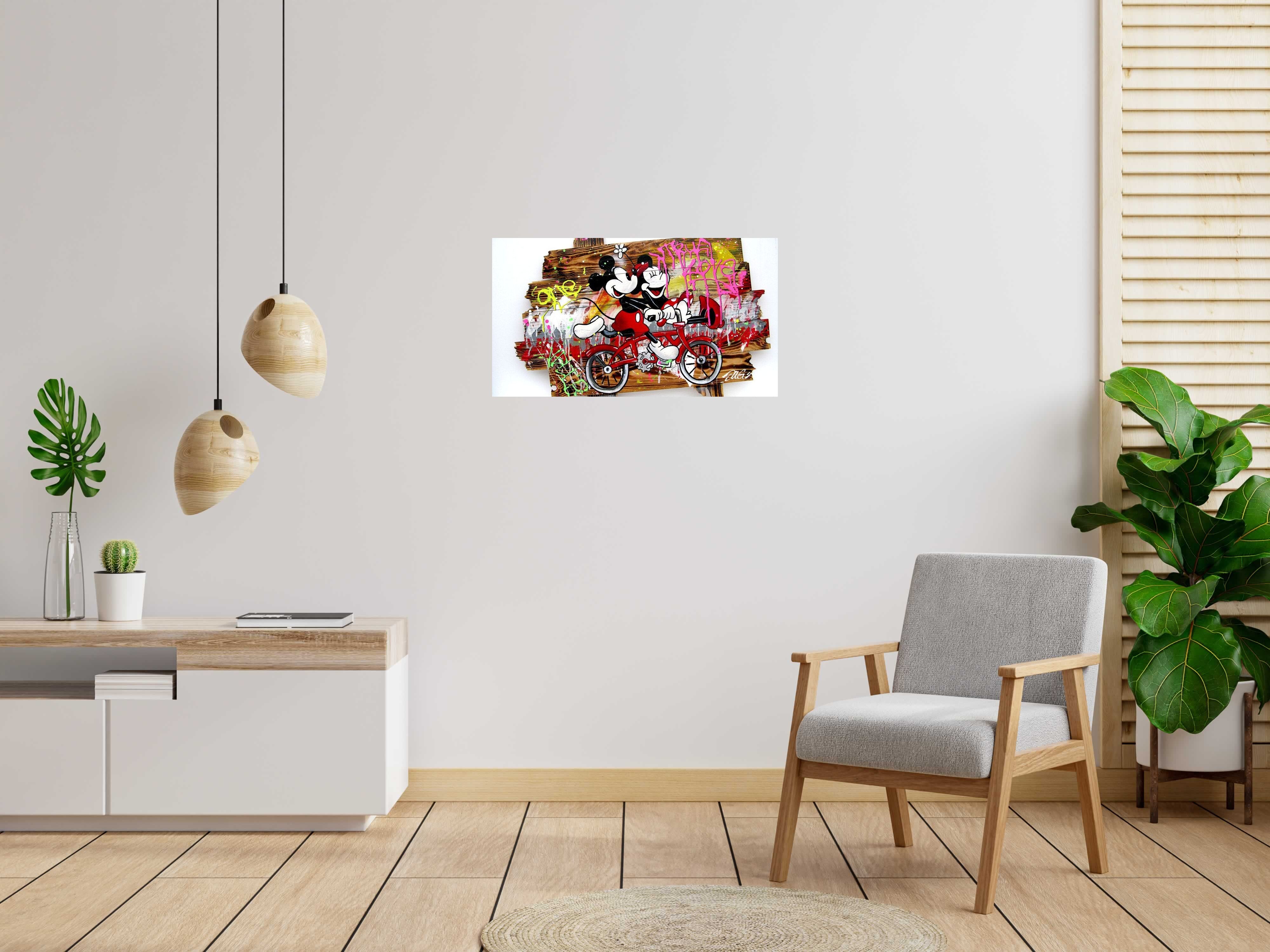 Tableau de JUG a pour titre VELI'B style street pop art dim : JUGprix: