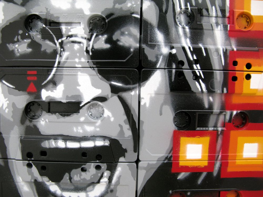 Tableau de MR MELODY a pour titre OZZY style street pop art, street art dim : MR MELODYprix:250