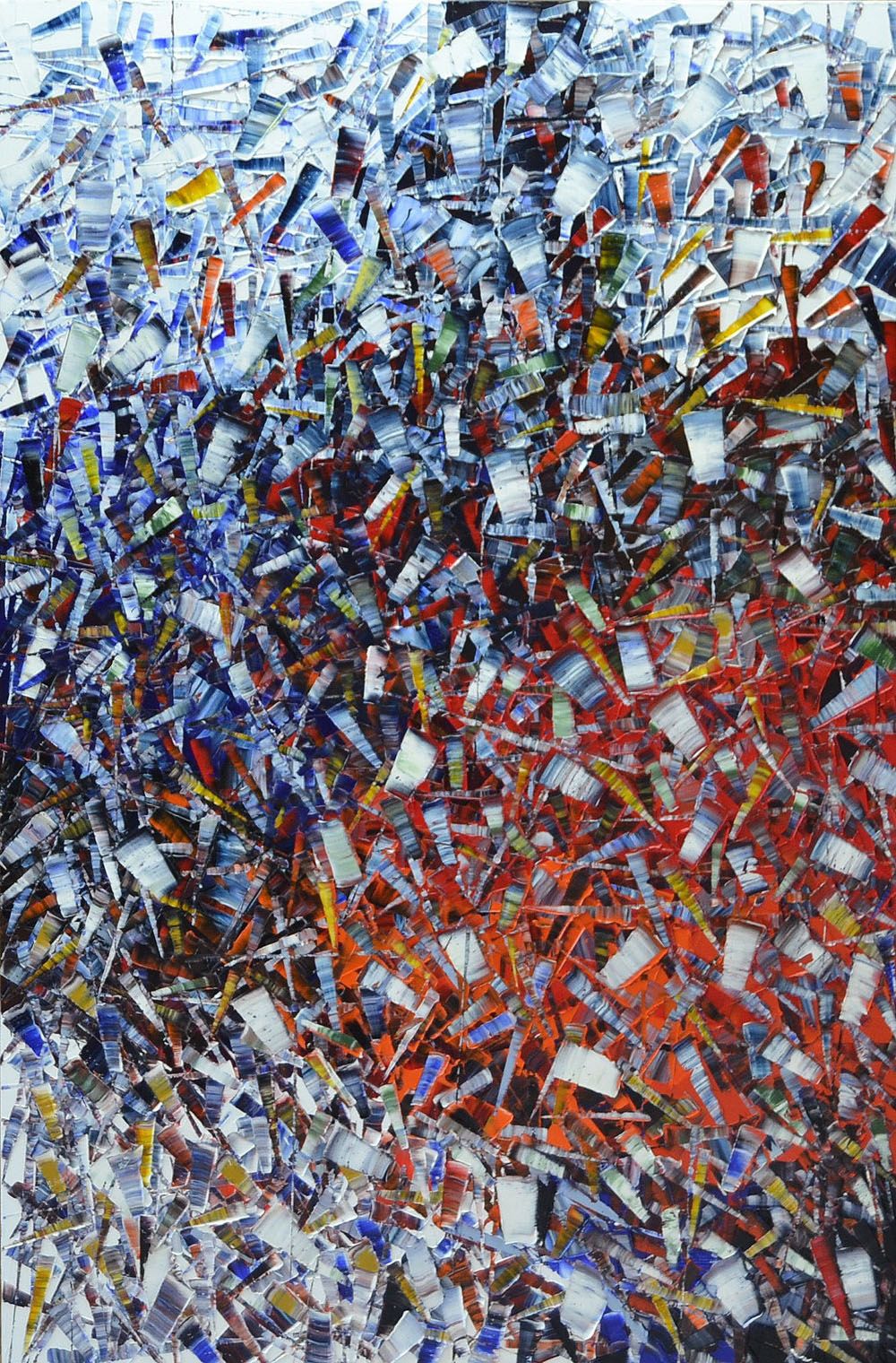 Peinture abstraite grande taille PEINTURE 10-2022-60 – ALAIN BECANNE – 80 × 120 cm