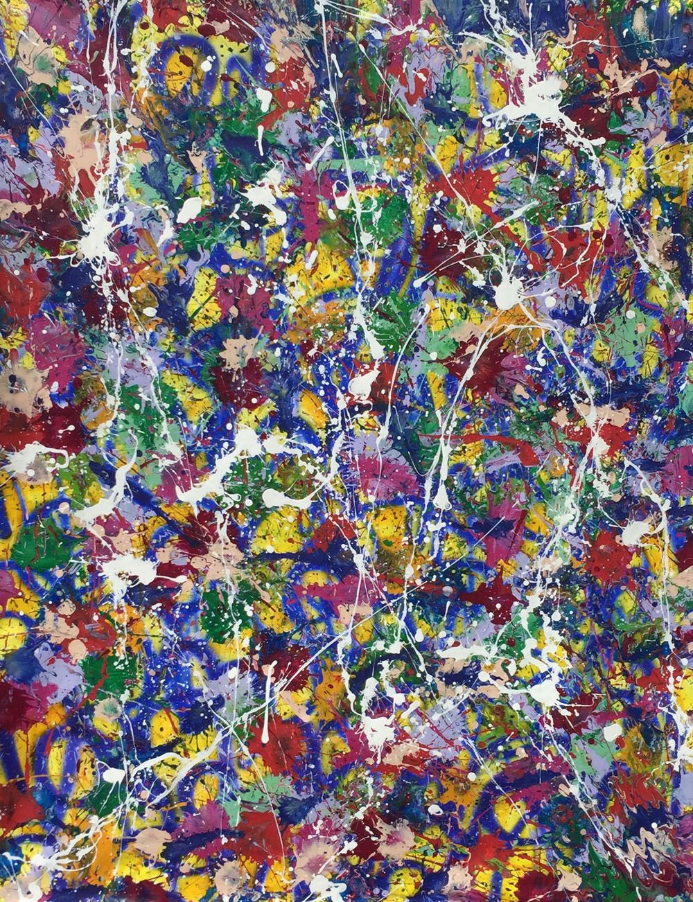 Peinture abstraite grande taille NONAME A44 – STEPHANE RIME – 140 × 110 cm