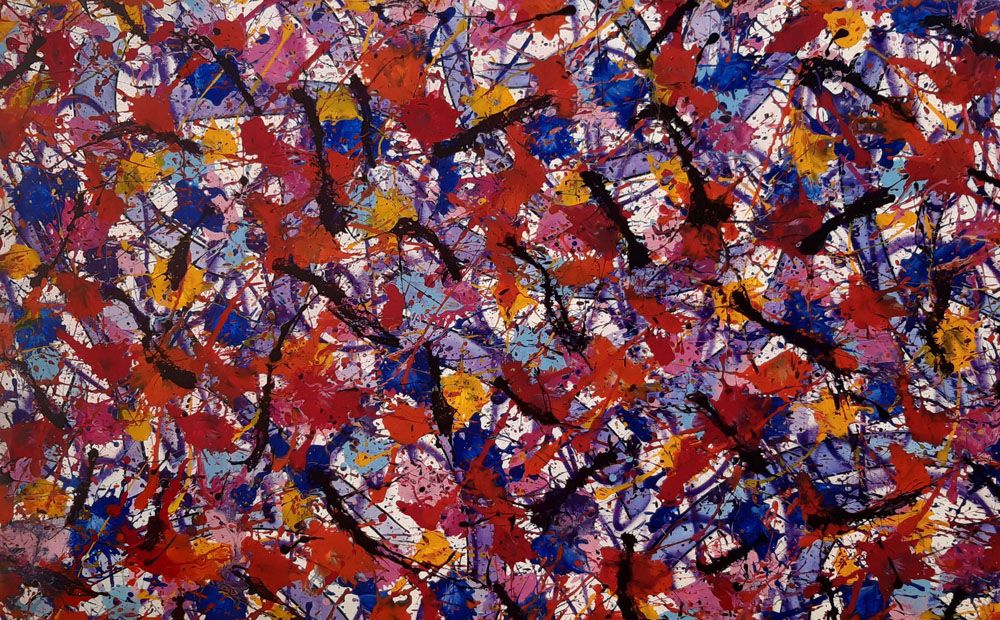 Peinture abstraite grande taille NONAME B6 – STEPHANE RIME – 100 × 160 cm