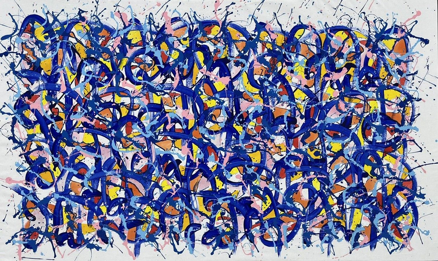Peinture abstraite grande taille NONAME E75 – STEPHANE RIME – 162 × 97 cm