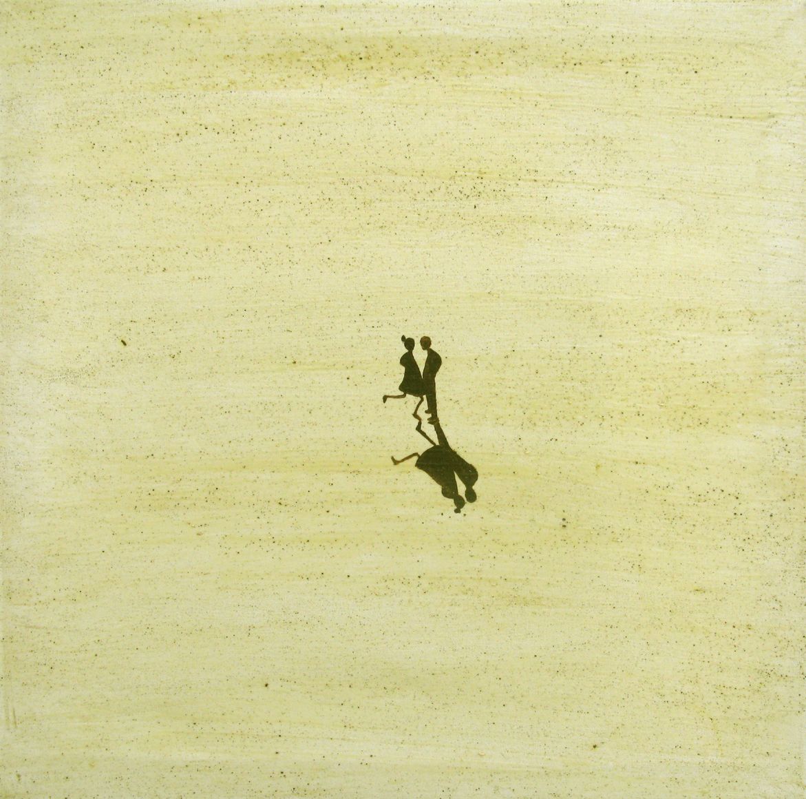 Peinture figurative moyen format Nous deux – MARCOS ZRIHEN NOWOTNY – 50 × 50 cm