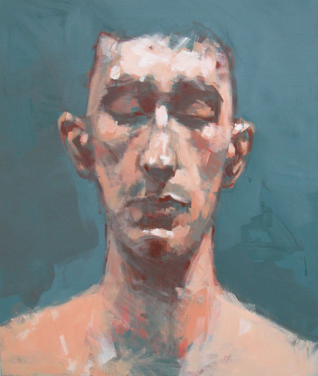 Peinture figurative moyen format The Poppy – OLIVIER MASSEBEUF – 60 × 73 cm