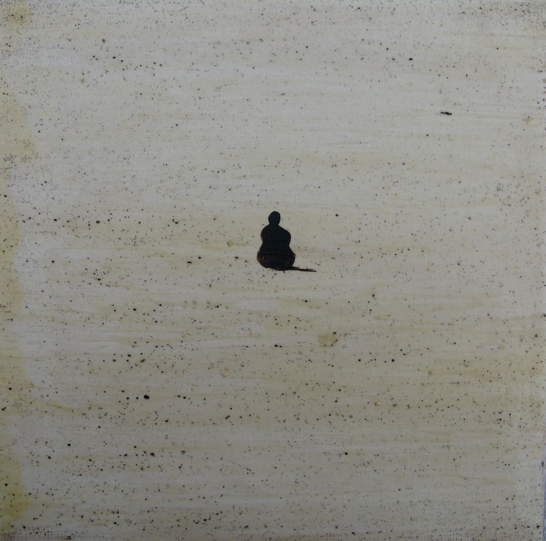 Peinture figurative petit format Vers l'horizon - Barcelona 2025 – MARCOS ZRIHEN NOWOTNY – 30 × 30 cm
