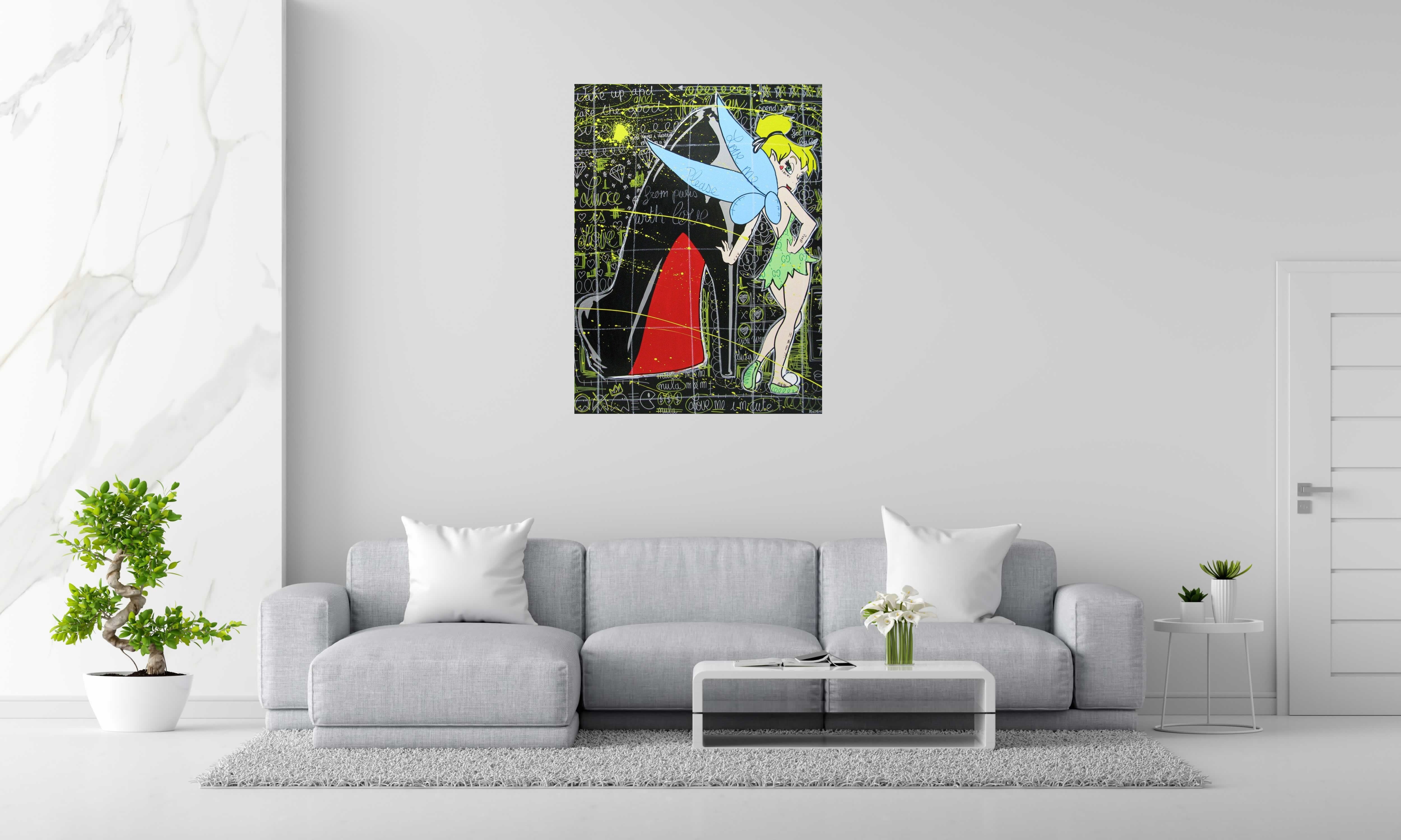 Peinture THE GOOD SIZE de ONIZBAR dans un intérieur – 120 × 90 cm