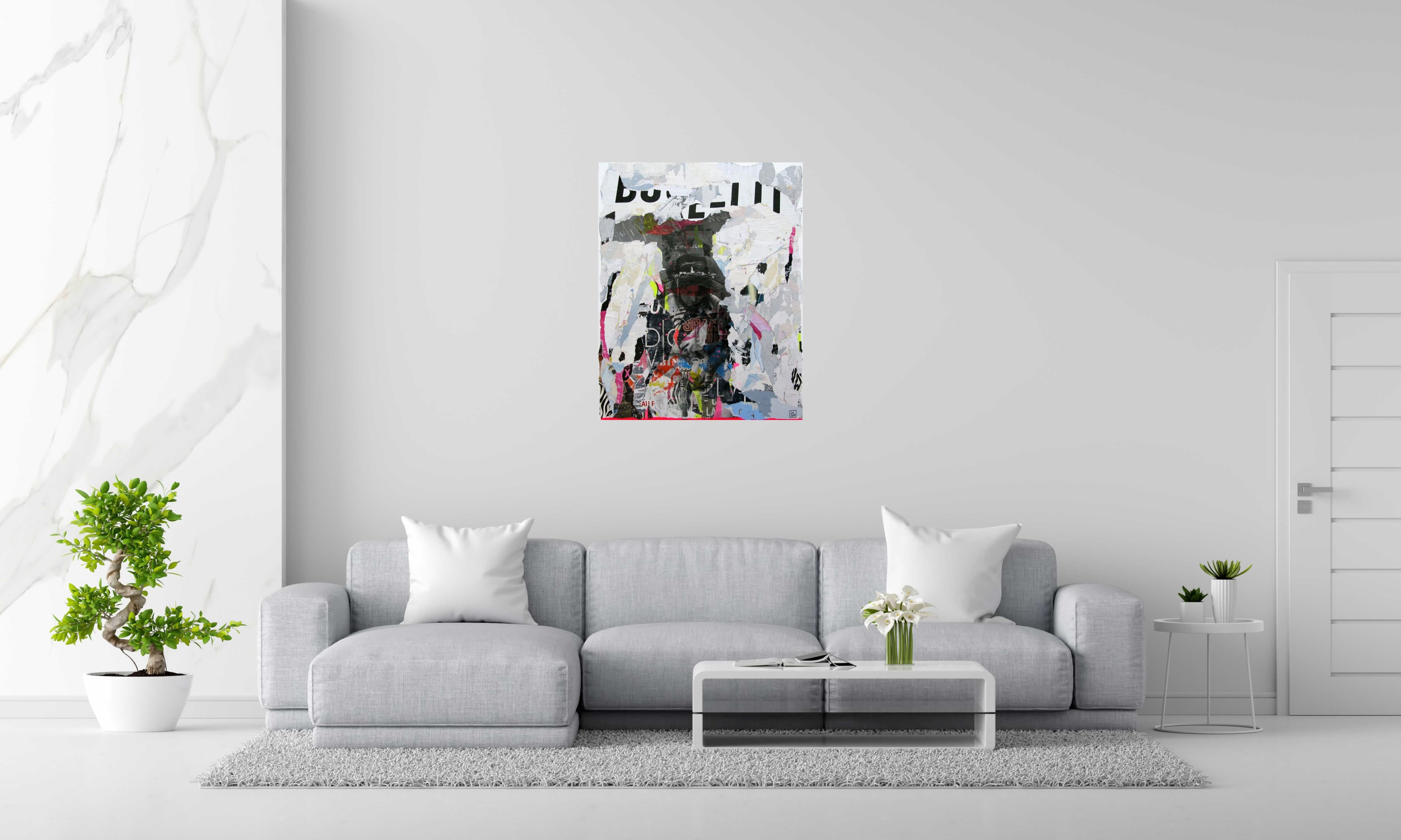 Peinture LA MARIEE de LN LE PAPE dans un intérieur – 92 × 73 cm