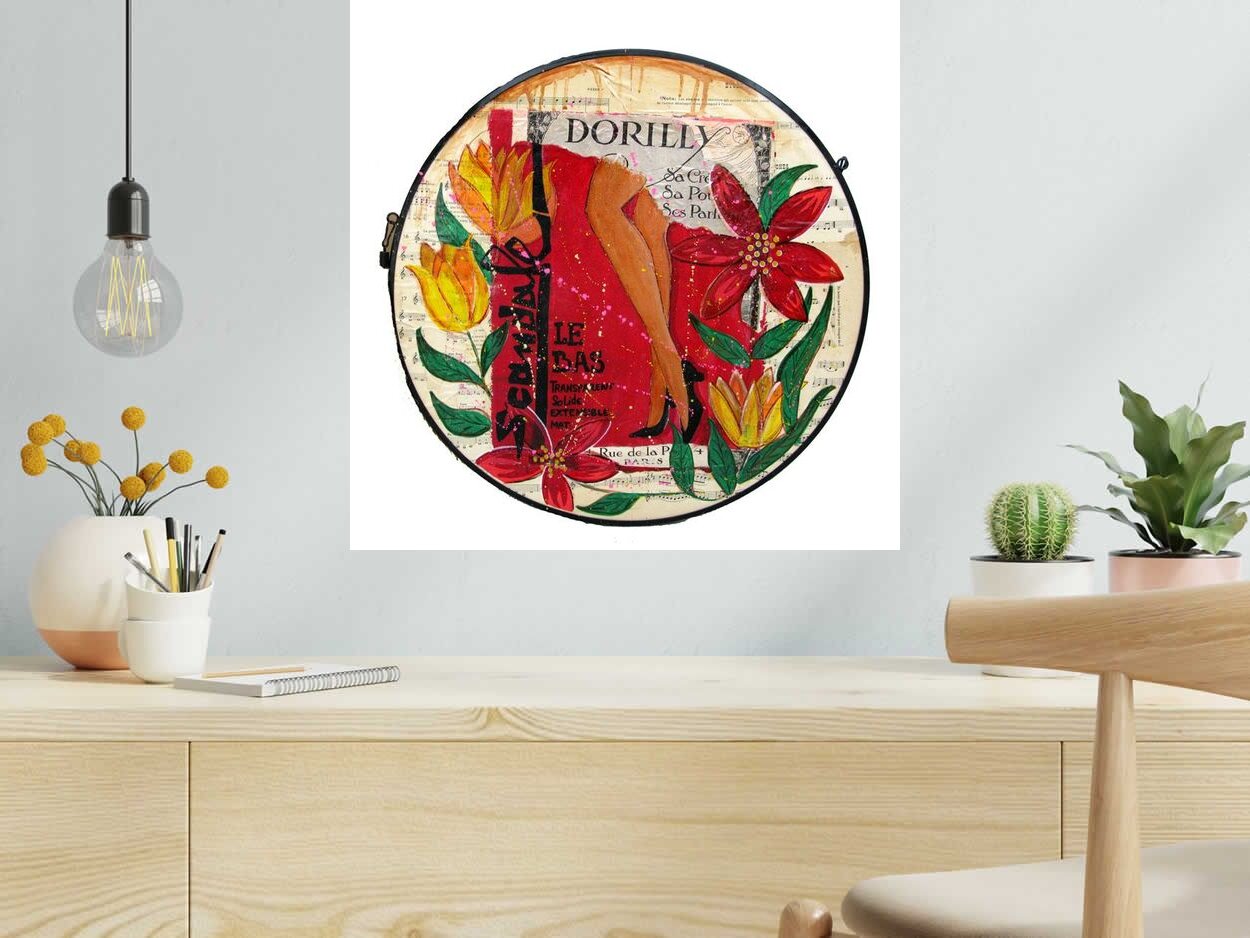 Peinture Scandale 951 de CACOU dans un intérieur – 55 × 55 cm