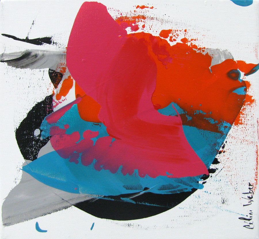 Peinture petit format ALCHIMIE 24 – CELINE WEBER – 20 × 20 cm