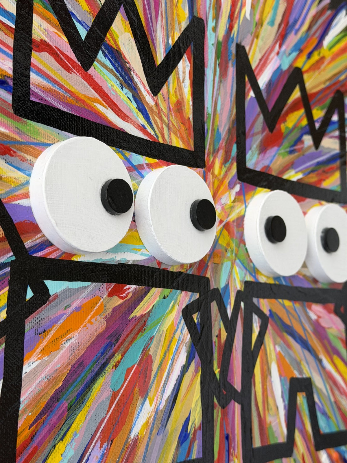 Peinture Youpi la Vie de MAM dans un intérieur – 40 × 40 cm