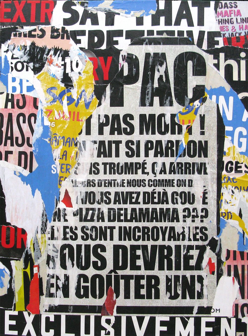 Peinture street art grande taille Fragments – PODKOL – 89 × 116 cm