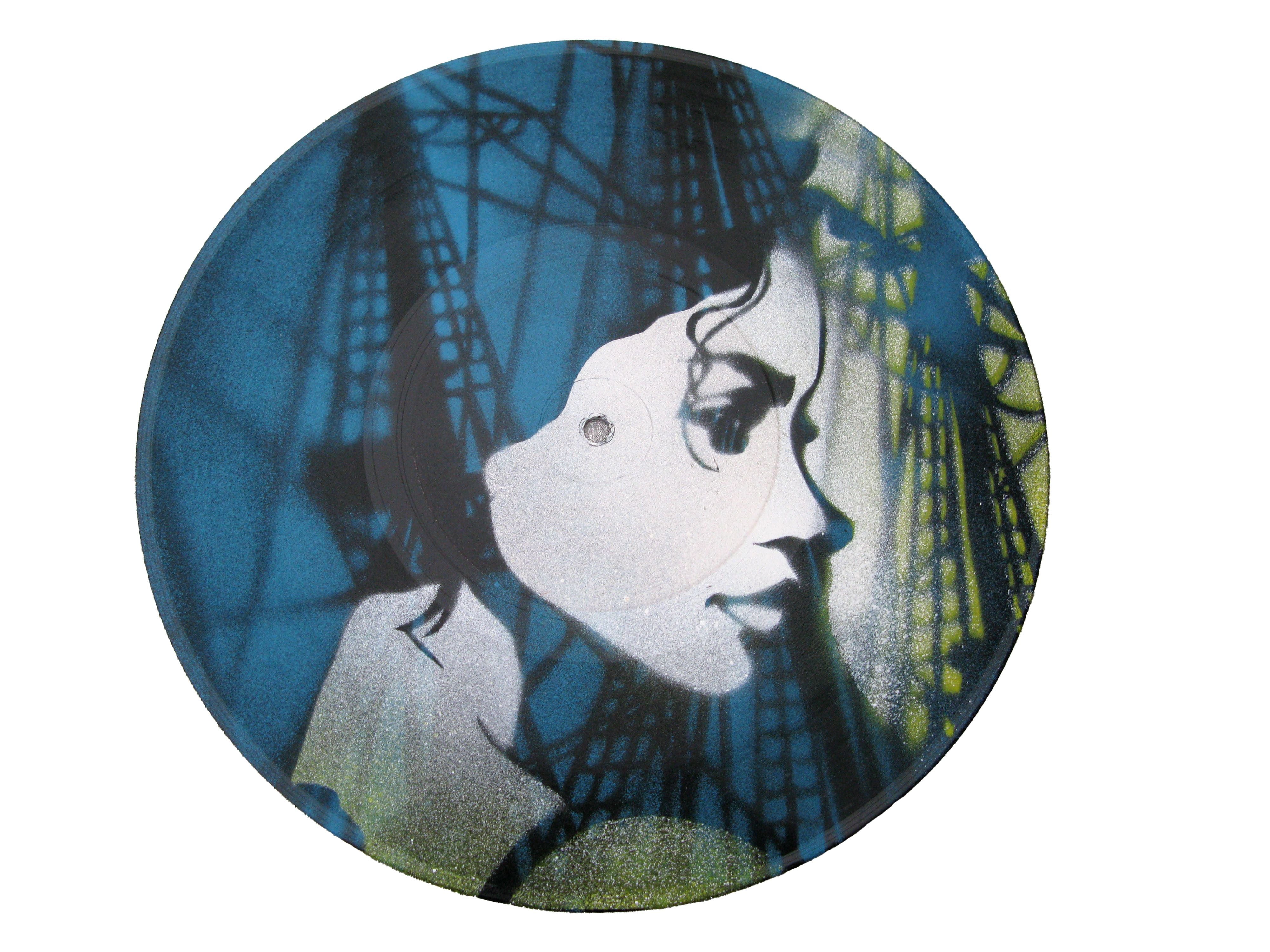 Peinture street art petit format Cordage – KARO TRASS – 30 × 30 cm