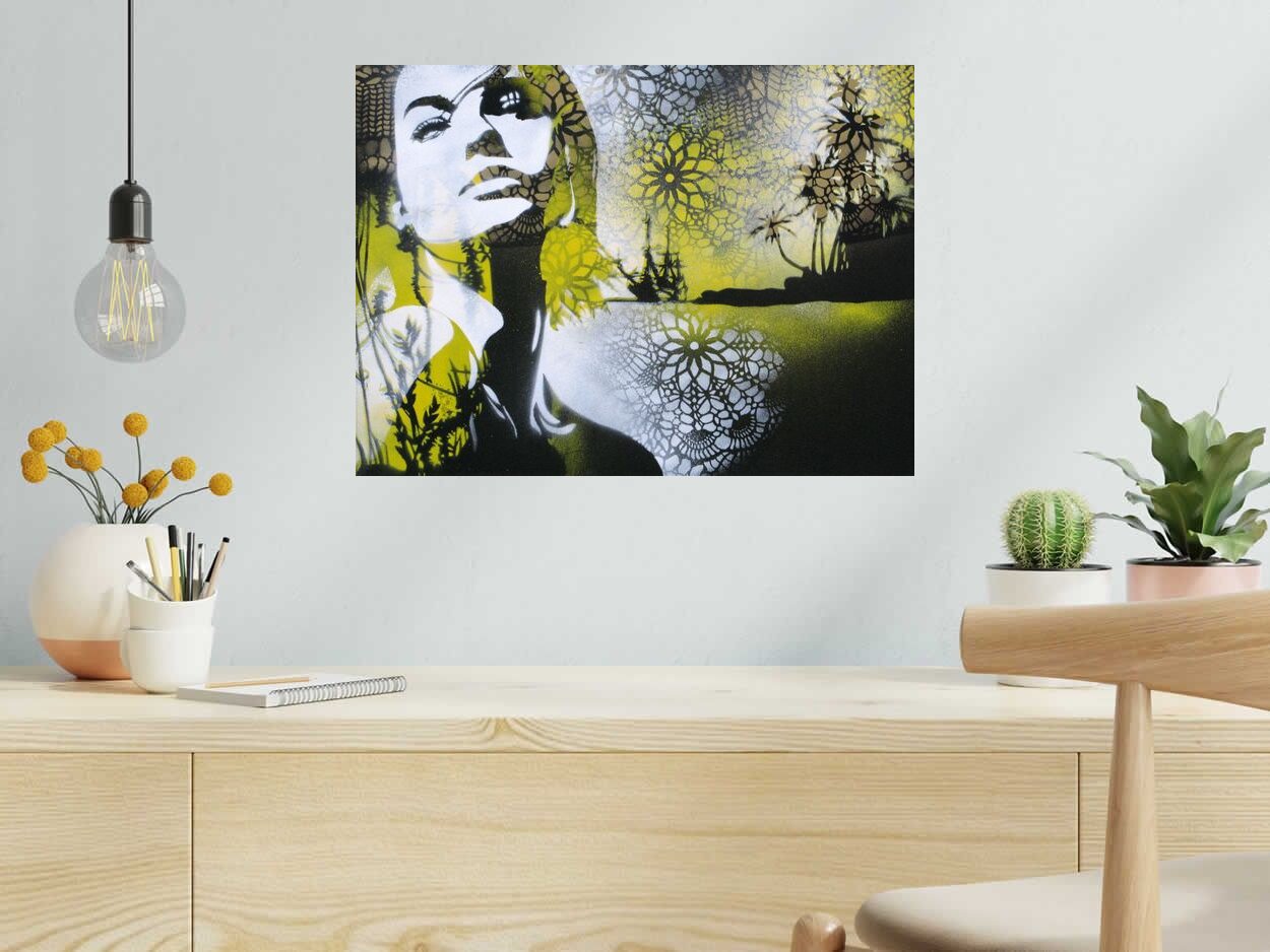 Peinture Direction les îles de KARO TRASS dans un intérieur – 55 × 40 cm