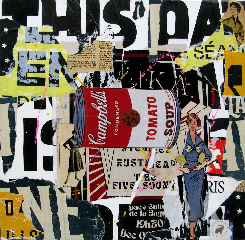 Peinture street art petit format Insolent – PODKOL – 40 × 40 cm