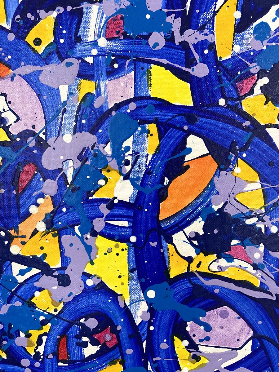 Tableau de STEPHANE RIME a pour titre noname n°E31 style abstrait dim : STEPHANE RIMEprix:300
