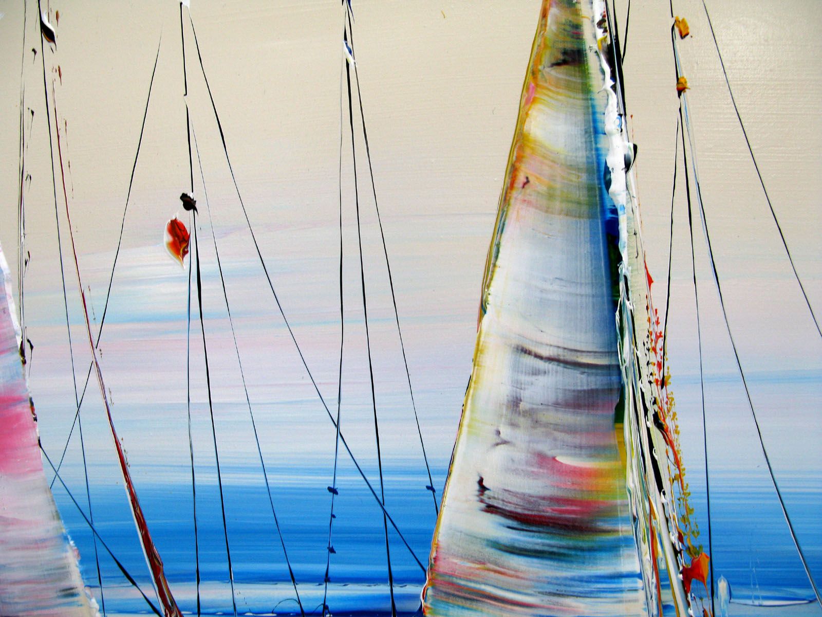 Tableau de F. BOUTET a pour titre MARINE ABSTRAITE 115 style figuratif dim : F. BOUTETprix:1000