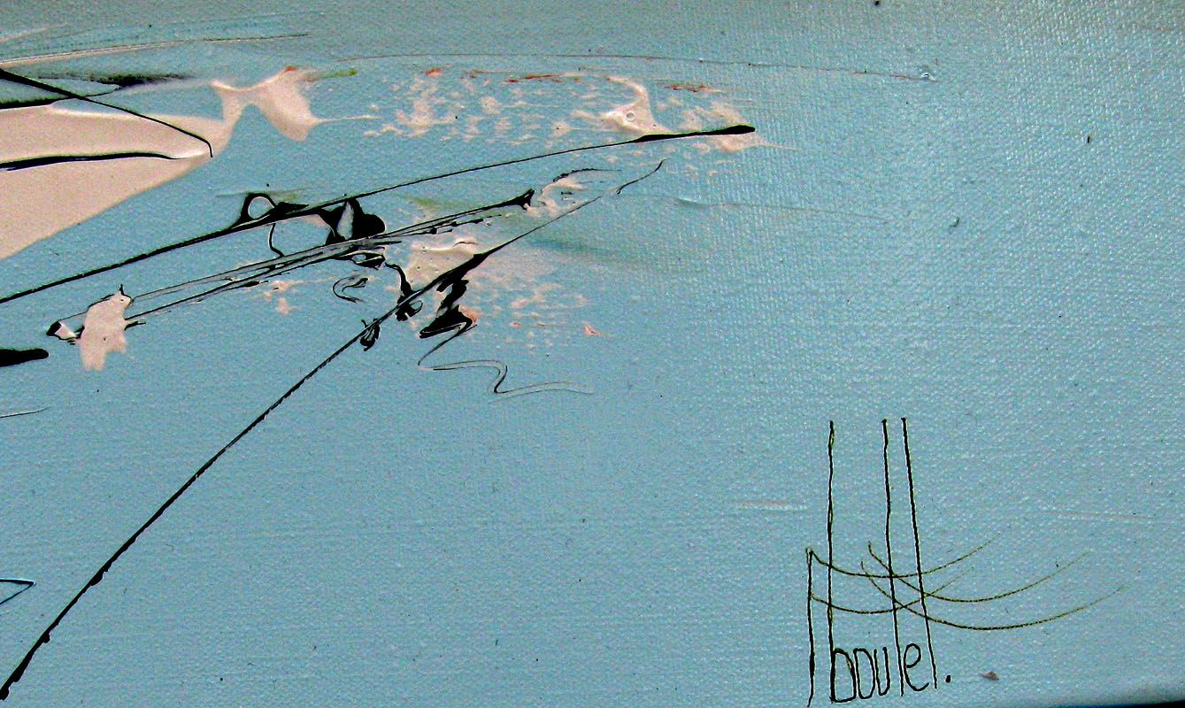 Tableau de F. BOUTET a pour titre MARINE ABSTRAITE 116 style abstrait dim : F. BOUTETprix:1000