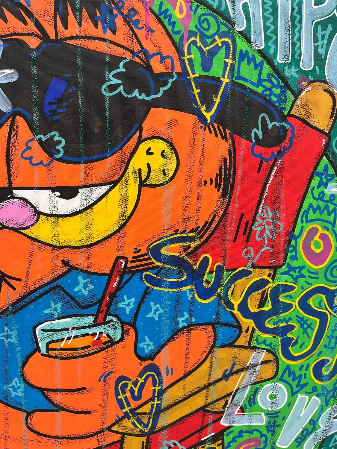 Tableau de RICO SAB a pour titre Relax style street pop art, street art dim : RICO SABprix:600