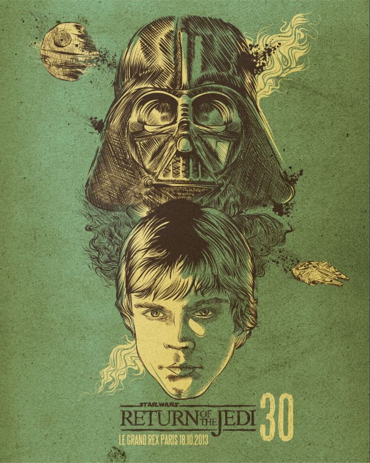 Editions d'art de Carlos Olmo a pour titre Return of the Jedi style figuratif dim : Carlos Olmoprix:80