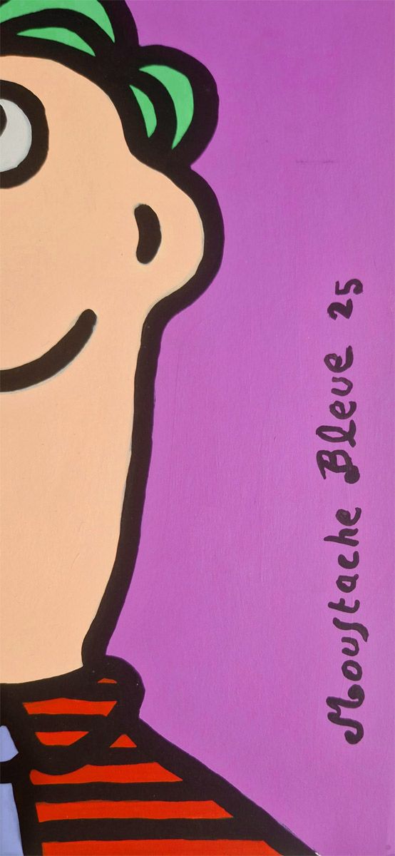 Dessin de MOUSTACHE BLEUE a pour titre Rêver espérer style figuratif dim : MOUSTACHE BLEUEprix:70