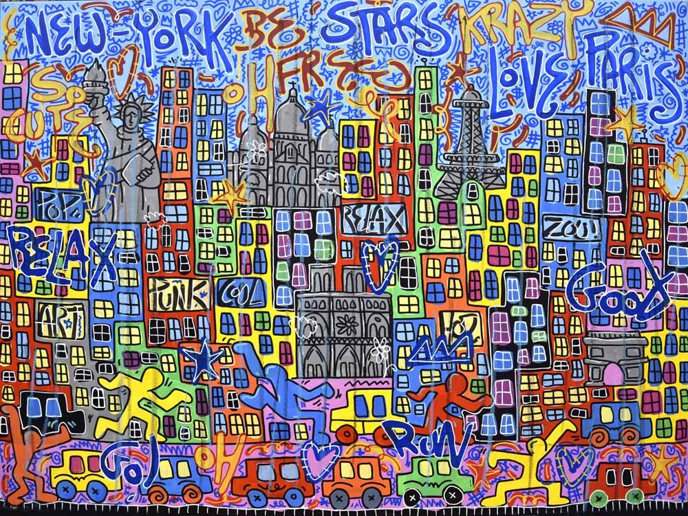 Editions d'art de RICO SAB a pour titre NEW YORK style street pop art dim : RICO SABprix:70