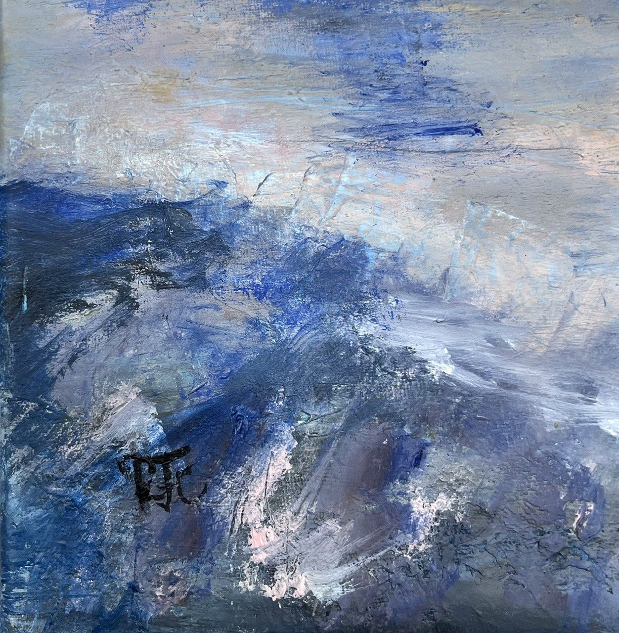 Tableau de PASCALE JACQUEMOND a pour titre Sans-titre style abstrait dim : PASCALE JACQUEMONDprix:220