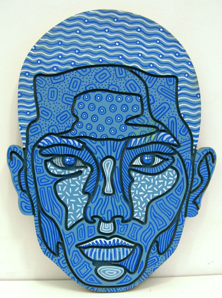 Sculpture petit format bleu Nuance 18 – JACK JACQUOT – 30 × 39 cm