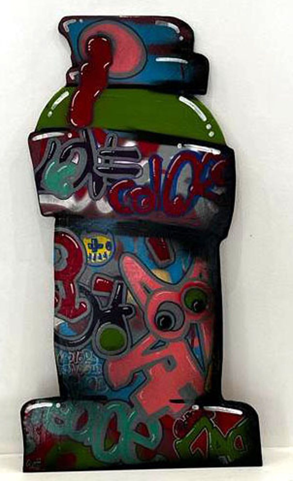 Sculpture street art moyen format WOODIES 1 – GUTI – 69 × 37 cm