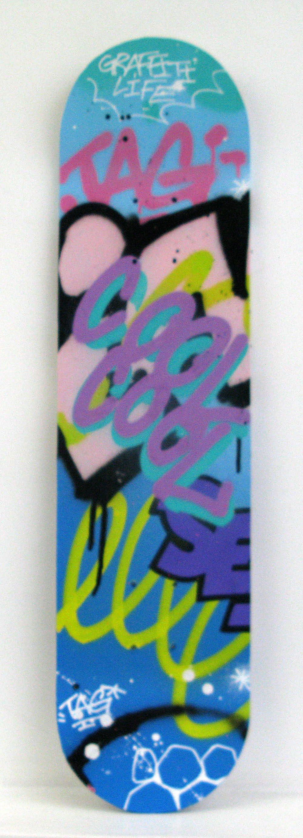 Sculpture street art petit format GRAFFITI LIFE – KENY – 73 × 20 cm