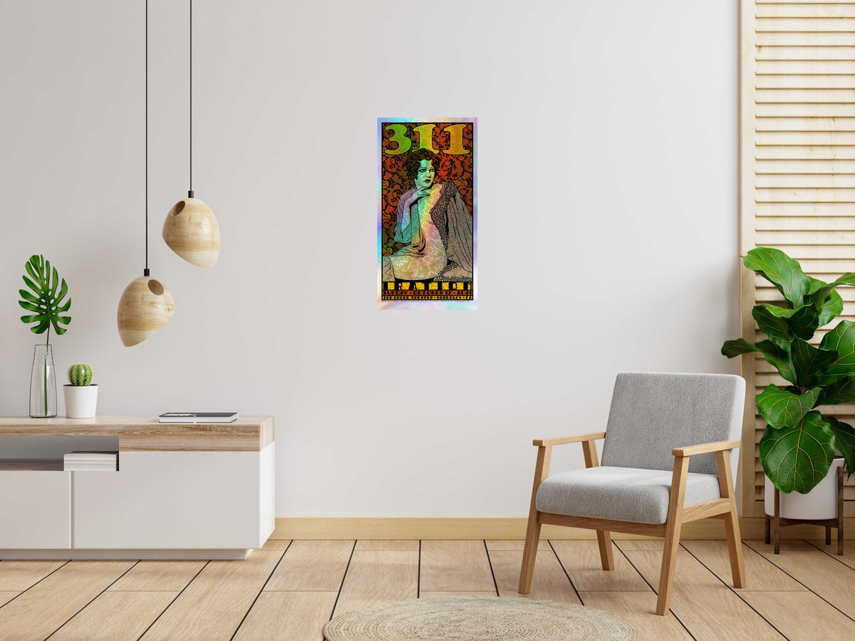 Serigraphie 311 sparkle de CHUCK SPERRY dans un intérieur – 46 × 89 cm