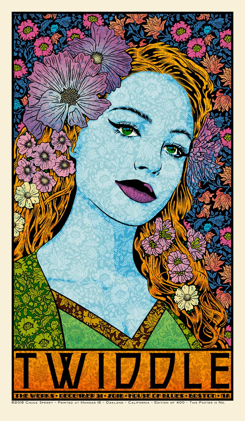 Serigraphie figuratif moyen format TWIDDLE 2018 regular AP – CHUCK SPERRY – 89 × 52 cm