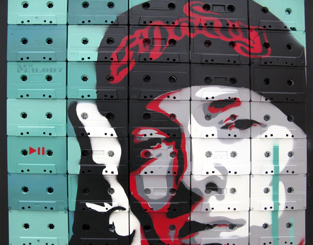 Tableau de MR MELODY a pour titre SLIM S style street pop art, street art dim : MR MELODYprix:850
