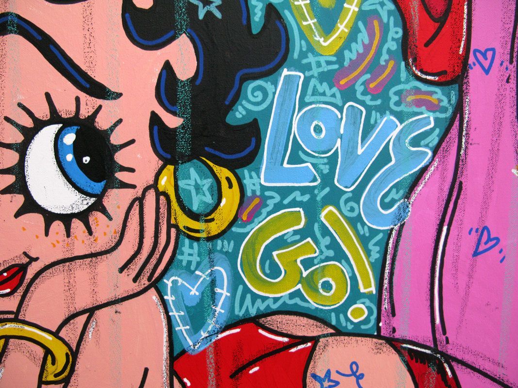 Tableau de RICO SAB a pour titre So cute style street pop art dim : RICO SABprix:450